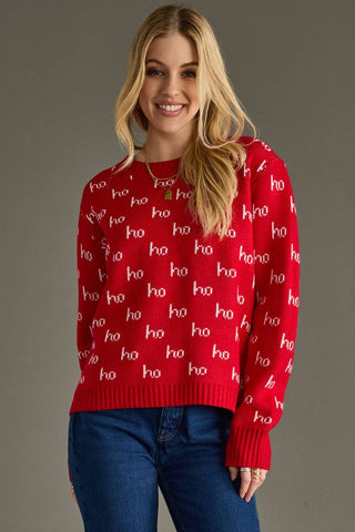 Red Ho Ho Ho Sweater - A Bushel & A Peck