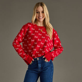 Red Ho Ho Ho Sweater - A Bushel & A Peck