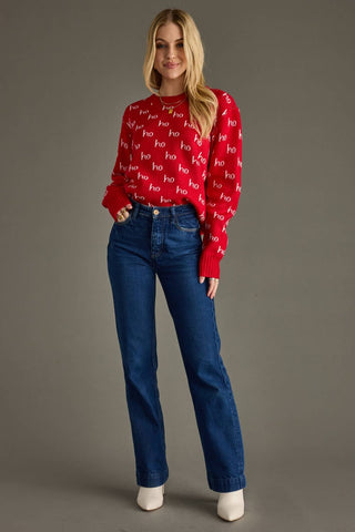 Red Ho Ho Ho Sweater - A Bushel & A Peck