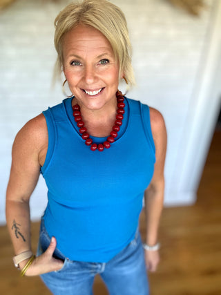 Ribbed Boho Summer Tank - Royla - A Bushel & A Peck