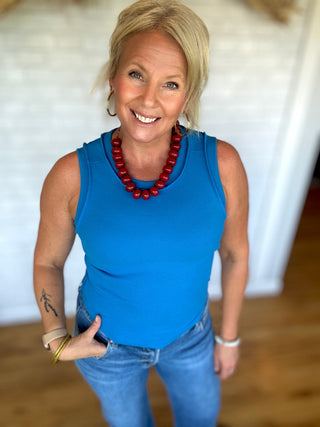 Ribbed Boho Summer Tank - Royla - A Bushel & A Peck