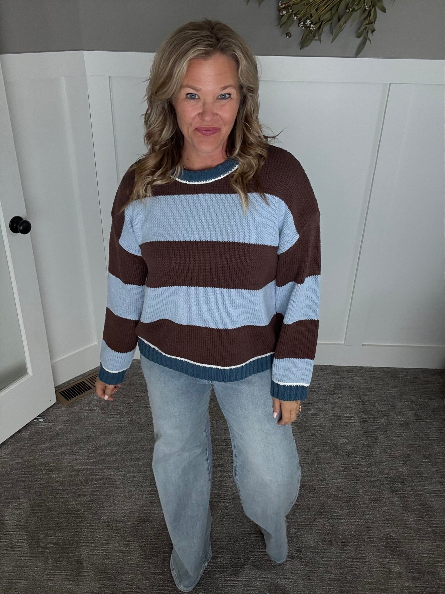 Rita Relaxed Sweater - Blue - A Bushel & A Peck