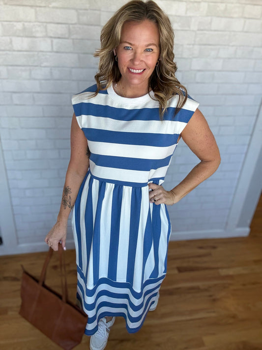Ruby Striped Dress - A Bushel & A Peck