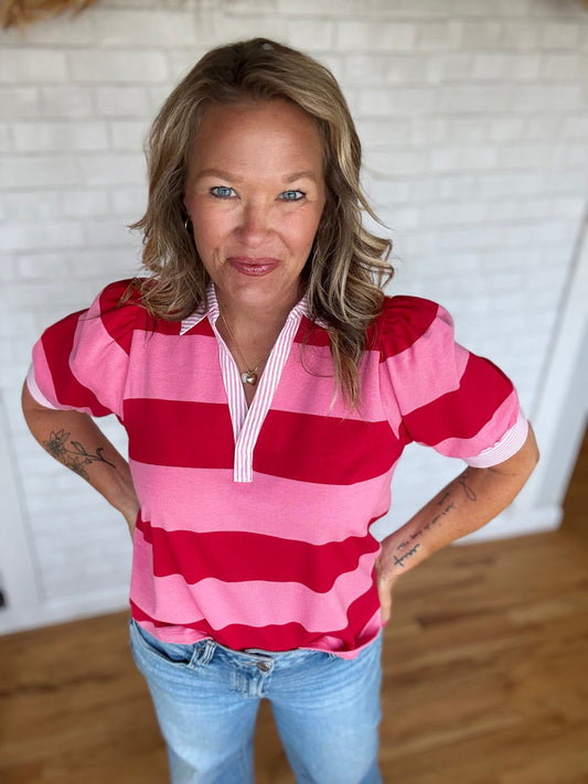 Ruby Striped Shirt - A Bushel & A Peck