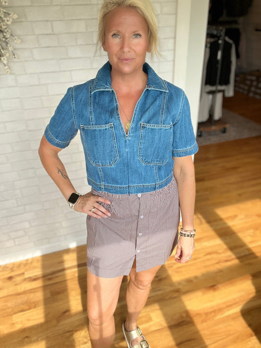 Sally Short Sleeve Top - A Bushel & A Peck