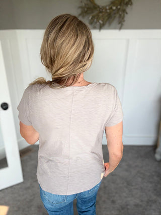 Shayla Tee - Pebble - A Bushel & A Peck