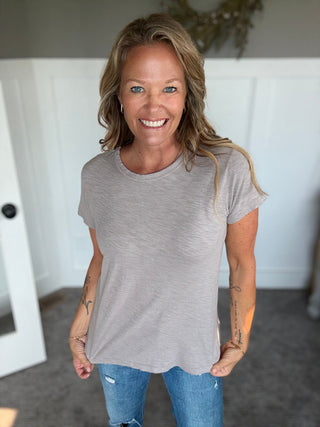 Shayla Tee - Pebble - A Bushel & A Peck