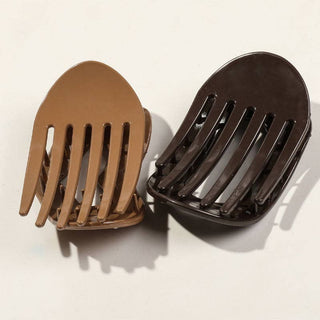 Simple Polka Dots Hair Claw Clip MK2PPM6W6HCP540: Beige / #1 - A Bushel & A Peck