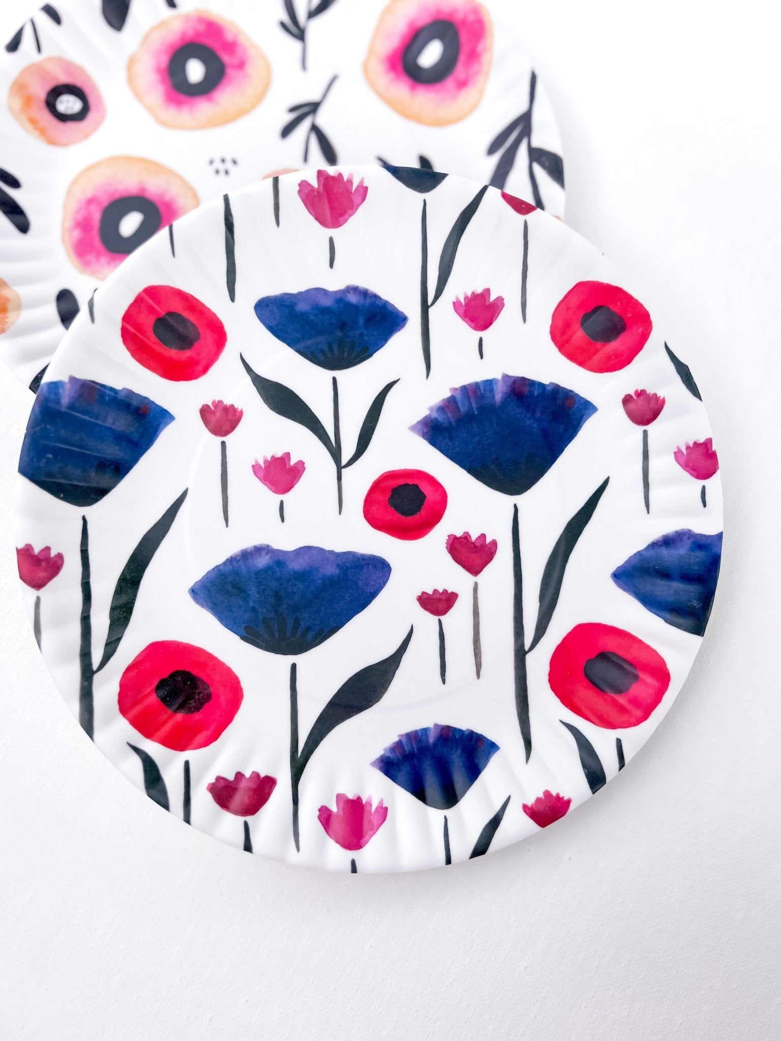 Simple Poppy Plate - A Bushel & A Peck