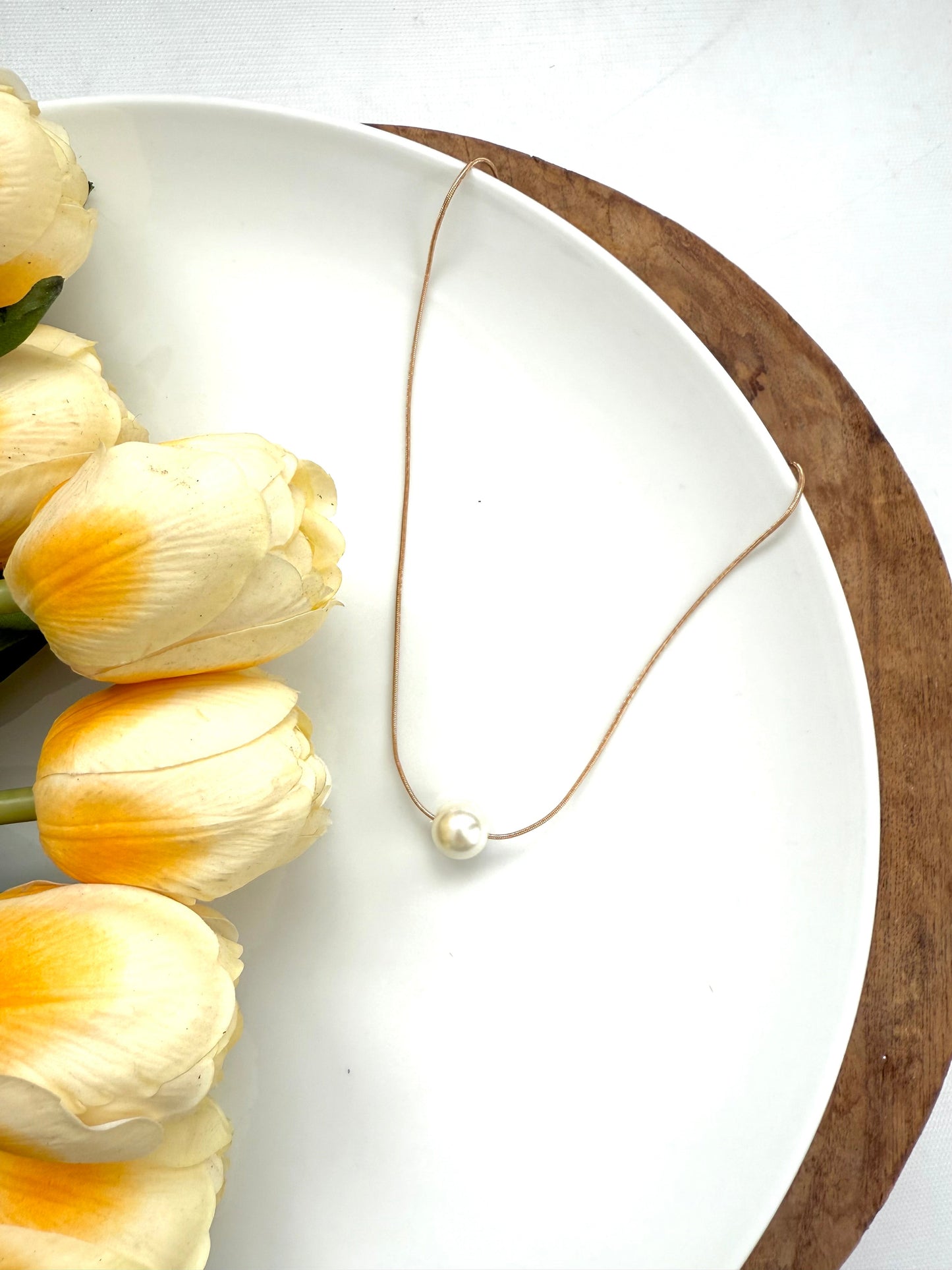 Single Pearl Necklace - A Bushel & A Peck