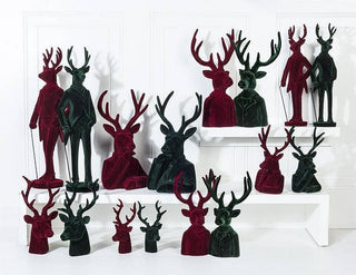 Small Stag Head-Green - A Bushel & A Peck