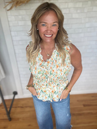 Smocked Peplum Top - A Bushel & A Peck