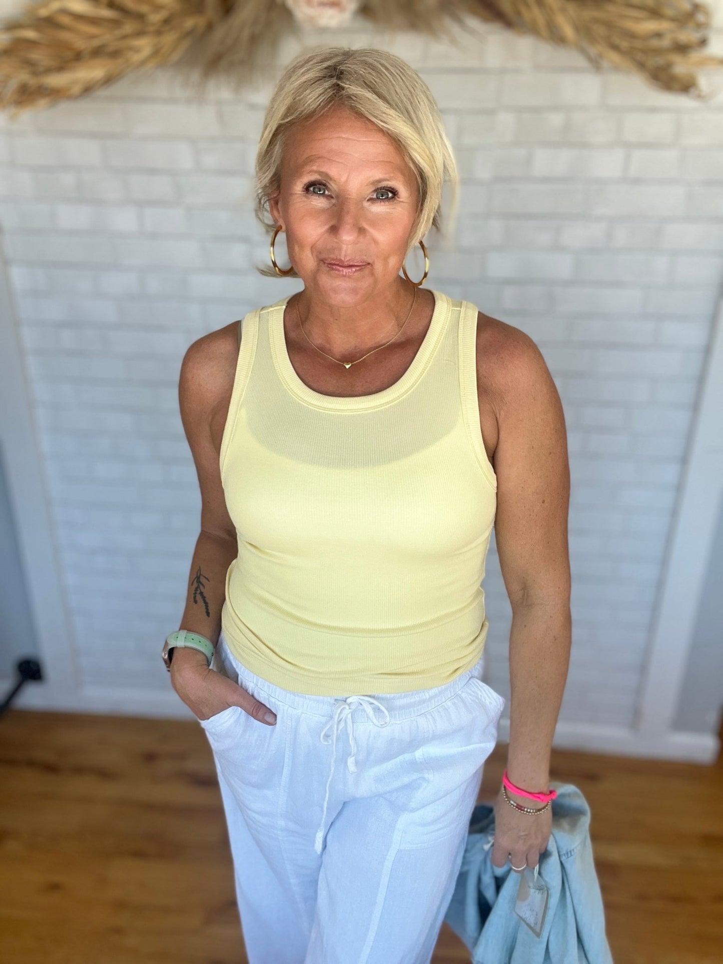 Solana Pant - White - A Bushel & A Peck