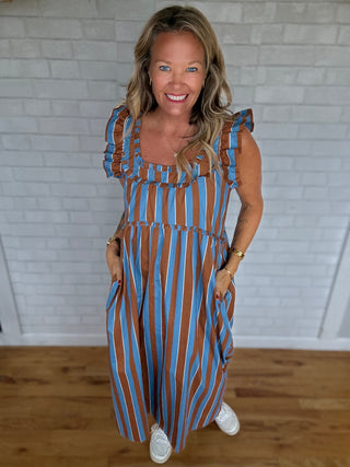 Stella Striped Dress - A Bushel & A Peck