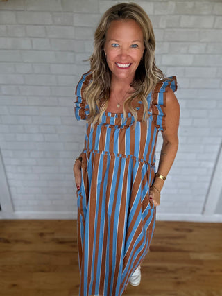 Stella Striped Dress - A Bushel & A Peck