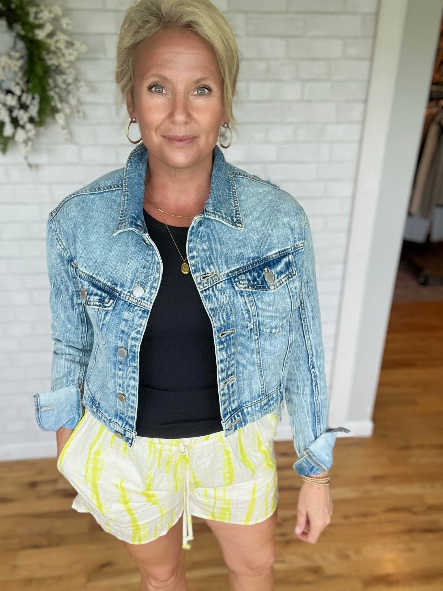 Step Hem Denim Jacket by Risen - A Bushel & A Peck