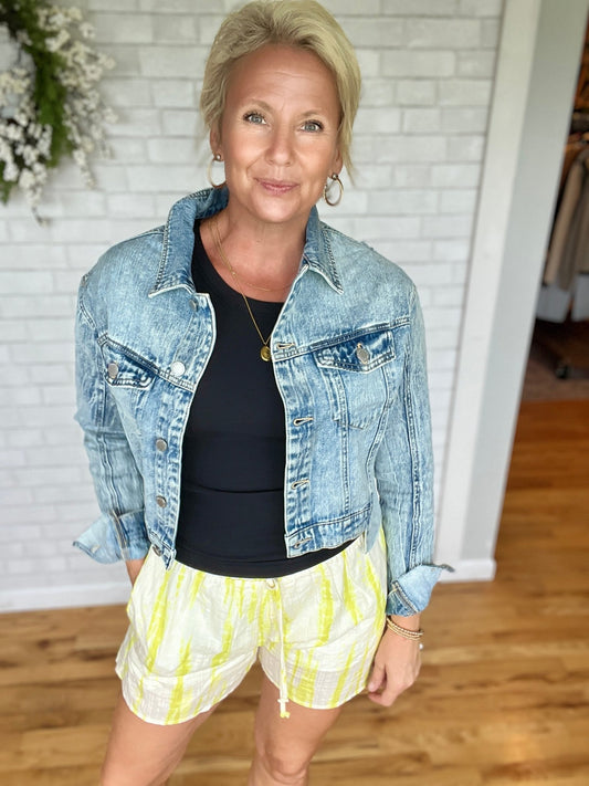 Step Hem Denim Jacket by Risen - A Bushel & A Peck