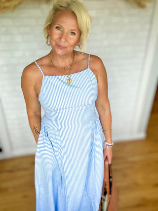 Stevie Stripe Midi Dress - A Bushel & A Peck