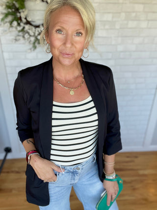 Strut Blazer - Black - A Bushel & A Peck