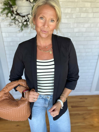 Strut Blazer - Black - A Bushel & A Peck