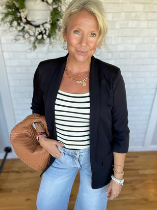 Strut Blazer - Black - A Bushel & A Peck