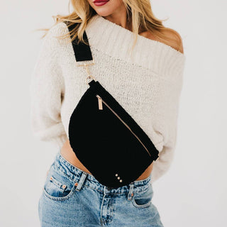 Suede Westlyn Woven Bum Bag: Suede Olive - A Bushel & A Peck