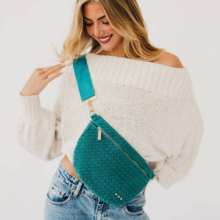 Suede Westlyn Woven Bum Bag: Suede Olive - A Bushel & A Peck