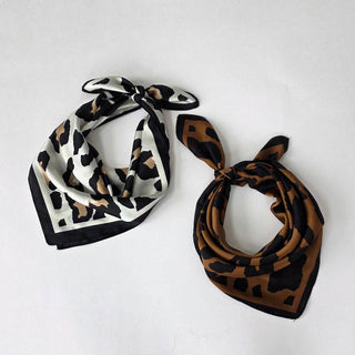 Sylvie Leopard Square Scarf: Brown - A Bushel & A Peck