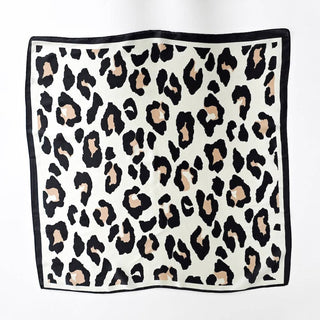 Sylvie Leopard Square Scarf: Cream - A Bushel & A Peck