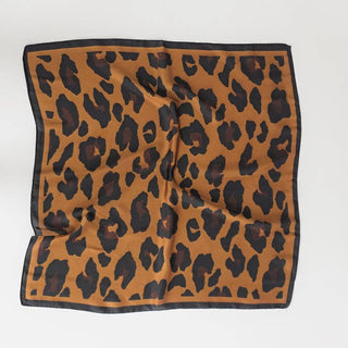 Sylvie Leopard Square Scarf: Cream - A Bushel & A Peck