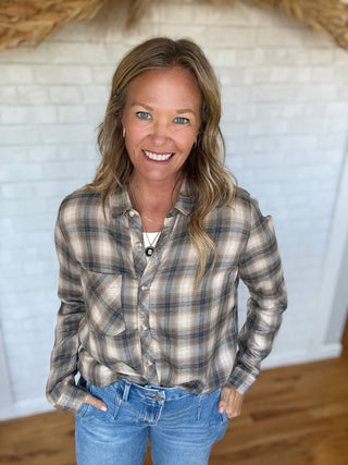 Tartan Button Up - A Bushel & A Peck