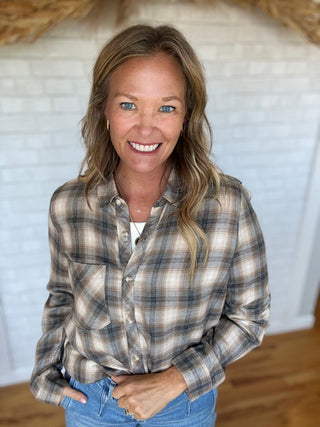 Tartan Button Up - A Bushel & A Peck