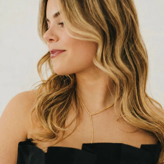 Tennis Lariat Necklace - A Bushel & A Peck