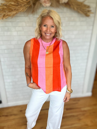 Tiffany Tie Back Tank - A Bushel & A Peck