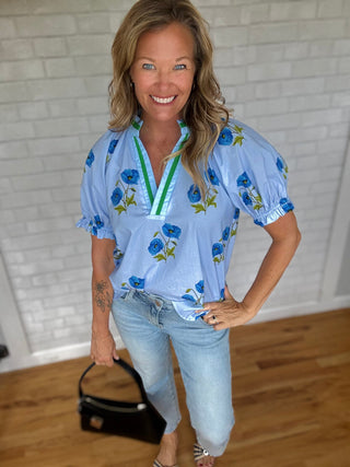 Tilly Floral Top - A Bushel & A Peck