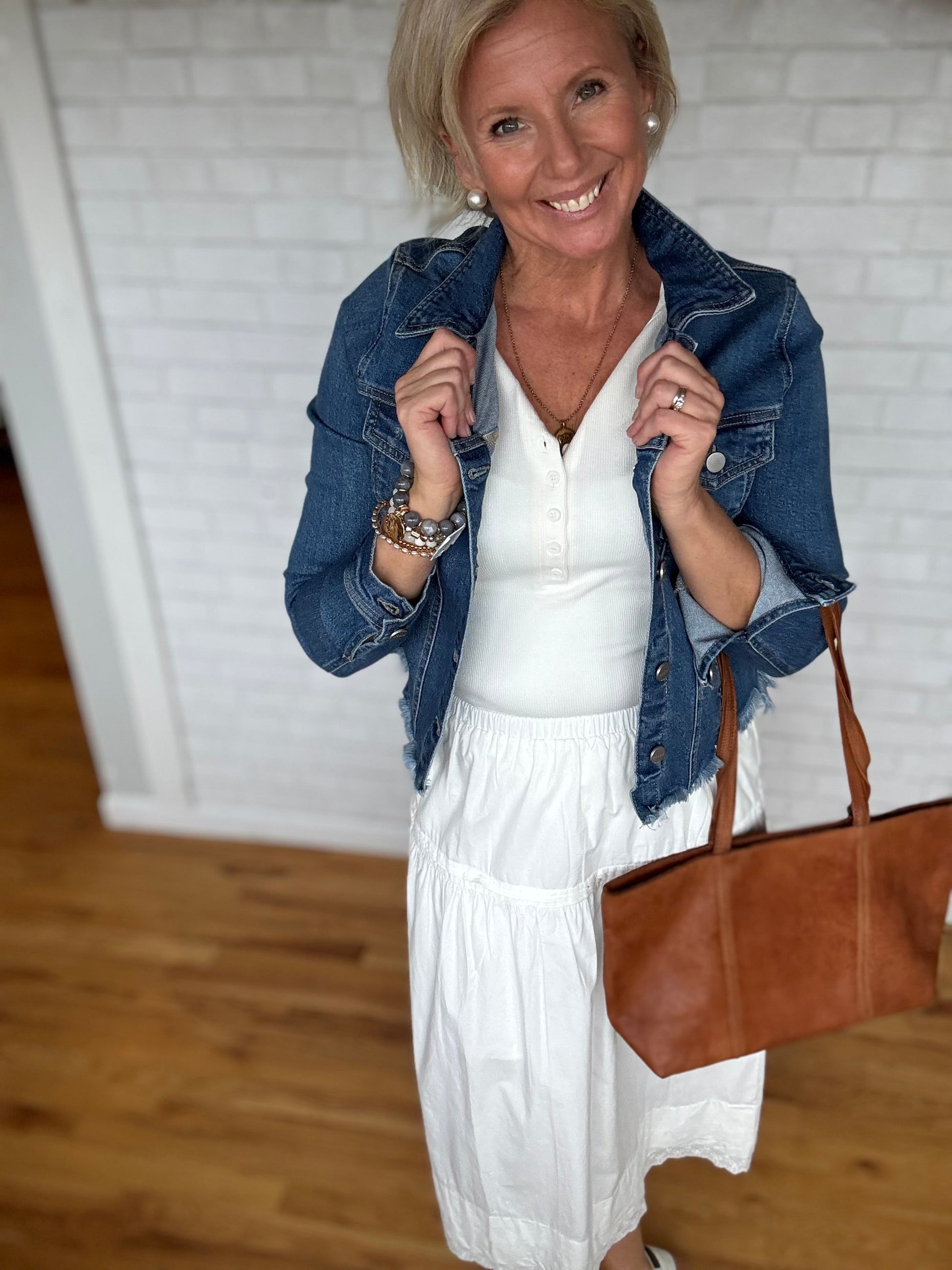 Trim Midi Skirt - A Bushel & A Peck