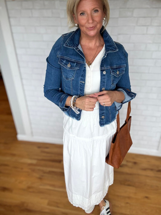 Trim Midi Skirt - A Bushel & A Peck