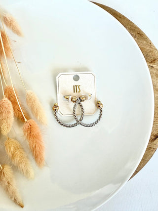 Twist Accent Earrings - A Bushel & A Peck