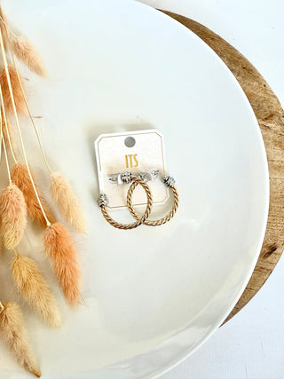 Twist Accent Earrings - A Bushel & A Peck