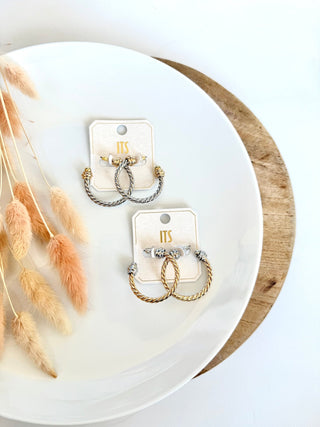 Twist Accent Earrings - A Bushel & A Peck