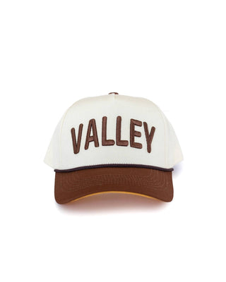 VALLEY Apple Valley MN Hat - Brown, Yellow, & Cream - A Bushel & A Peck