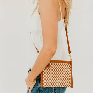 Veda Woven Crossbody and Clutch Bag: Olive - A Bushel & A Peck