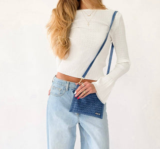 Veda Woven Crossbody and Clutch Bag: Olive - A Bushel & A Peck