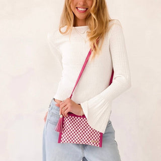 Veda Woven Crossbody and Clutch Bag: Olive - A Bushel & A Peck