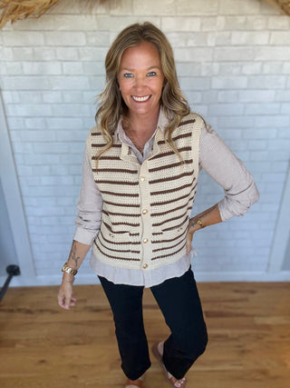 Waverly Waffle Sweater - A Bushel & A Peck