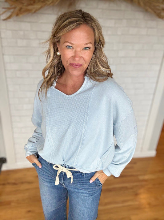 Whitney Waffle Top - A Bushel & A Peck