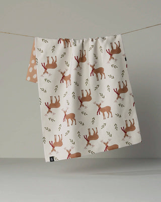 Winter Reindeer Luxe Kitchen Towel - Holiday 2026 - A Bushel & A Peck