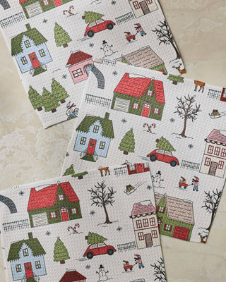 Winter Village Dishcloth Set - Holiday 2026 - A Bushel & A Peck