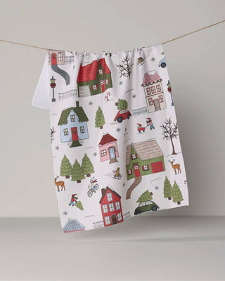 Winter Village Tea Towel - Holiday 2026 - A Bushel & A Peck
