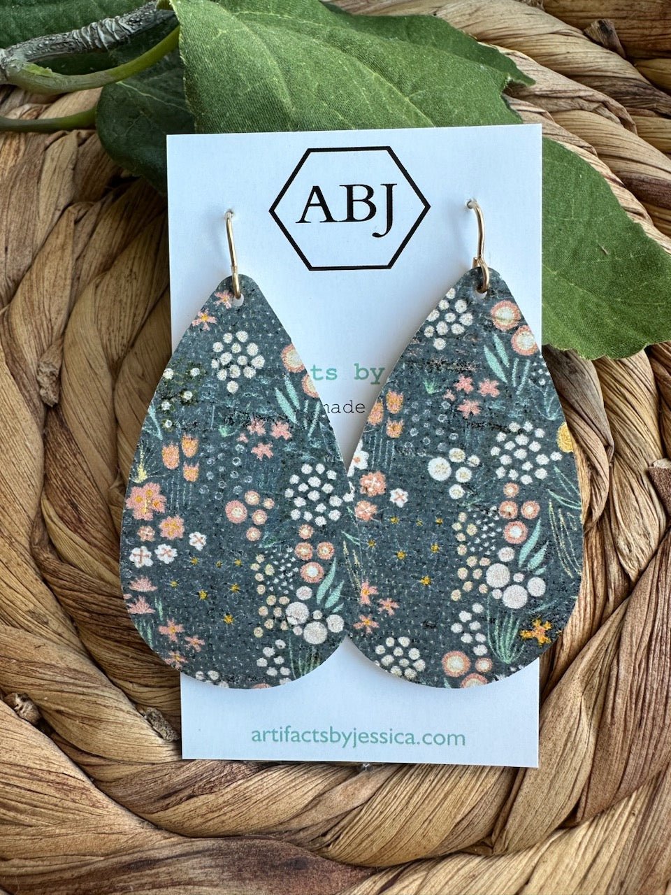 5 - Cork Tear Drop Earring - A Bushel & A Peck